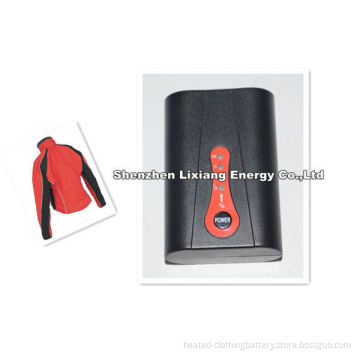 Customized 7.4v 2600mah Heated Jacket Battery For Motorcycle Clothes